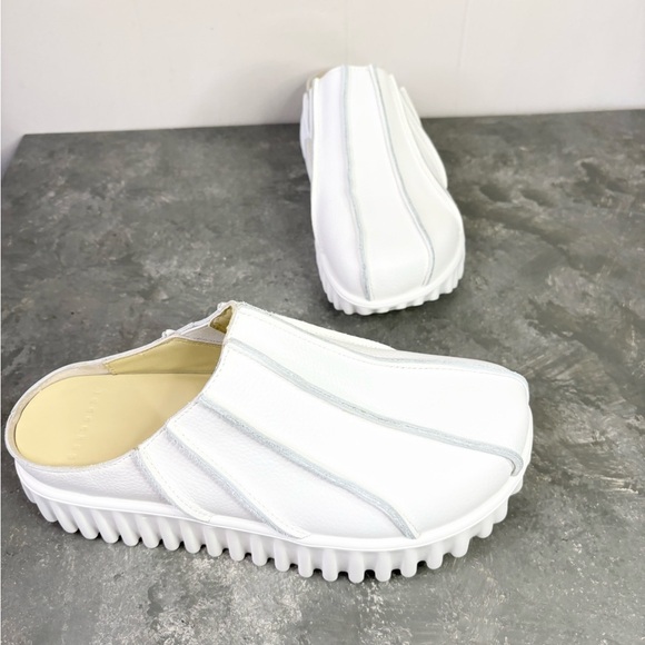 4CCCCEES waffo mules free people size EU 40 leather white new US 9.5 - Picture 5 of 9